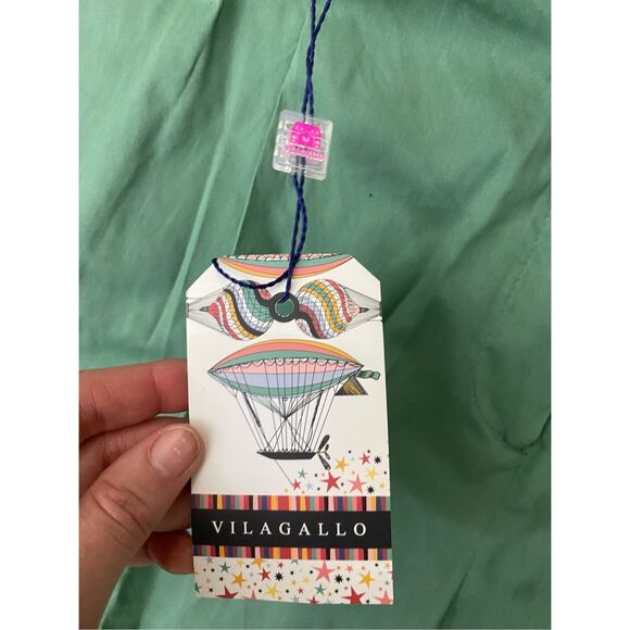 VILAGALLO NWT Poplin Pant in Green, Size EU 44 / US 12, MSRP $118 - Picture 4 of 9